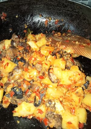 Foto resep Balado kentang ati ampela