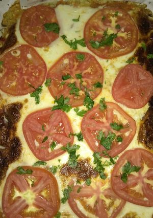 Una foto de Pizza de arroz