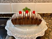 Una foto de budin de vainilla con glaseado