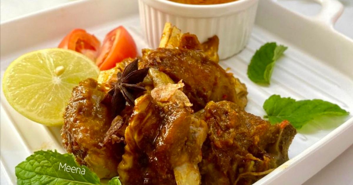 Gulai Bakar Kambing Pedas
