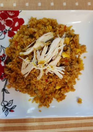 Foto resep Nasi goreng ayam suwir