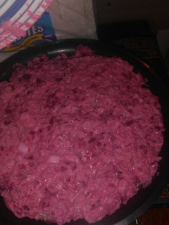 Una foto de Ensalada mixta con remolacha