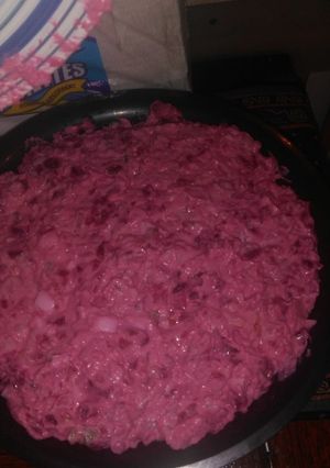 Una foto de Ensalada mixta con remolacha