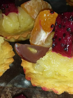 Foto resep Pie talas mini topping buah