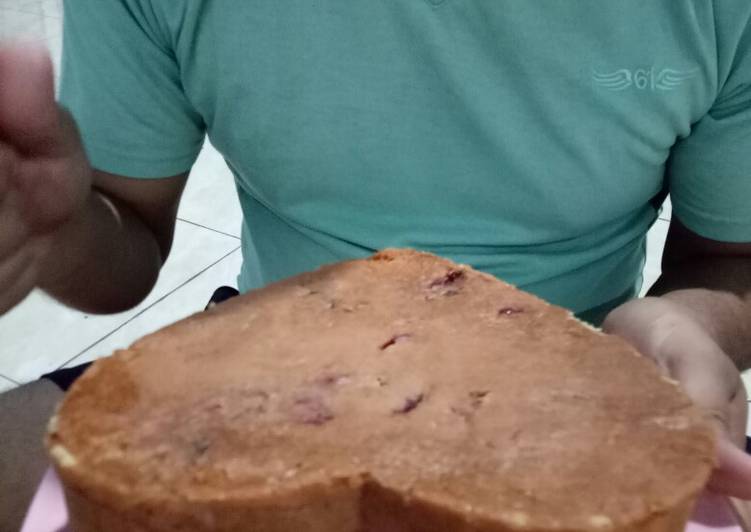 Bagaimana Membuat Bolu susu coklat Hilo n strawberry garnish, Bikin Ngiler