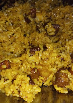 Foto resep Nasi goreng teri,babi