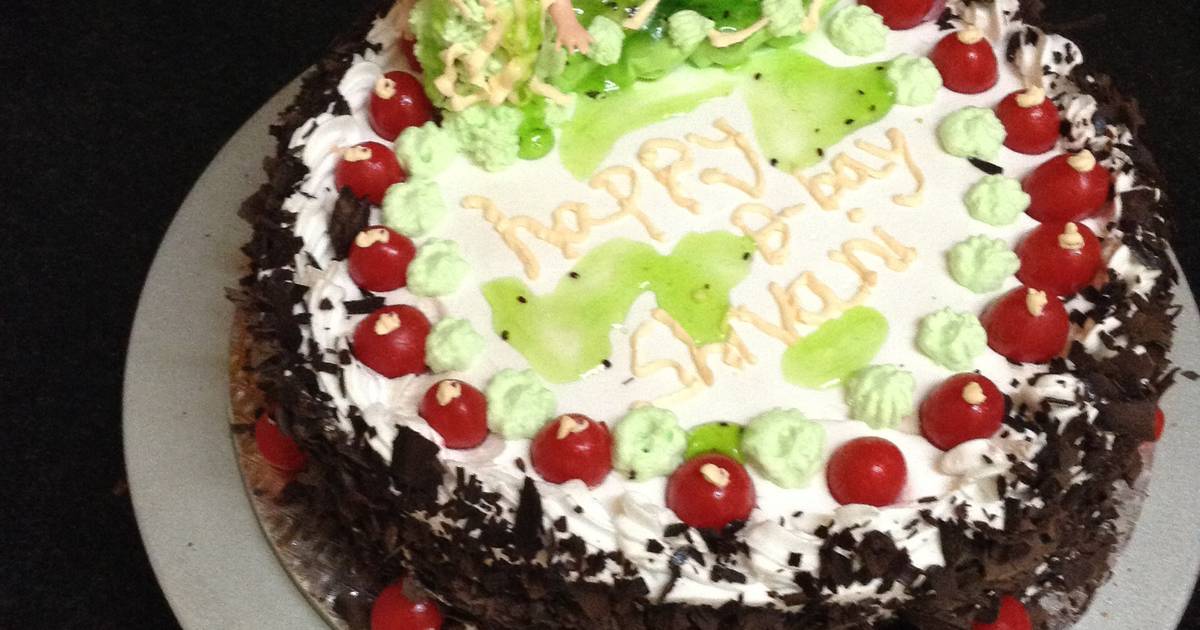 Kiwi Fruit Black Forest Recipe By Reshma Kiran Cookpad