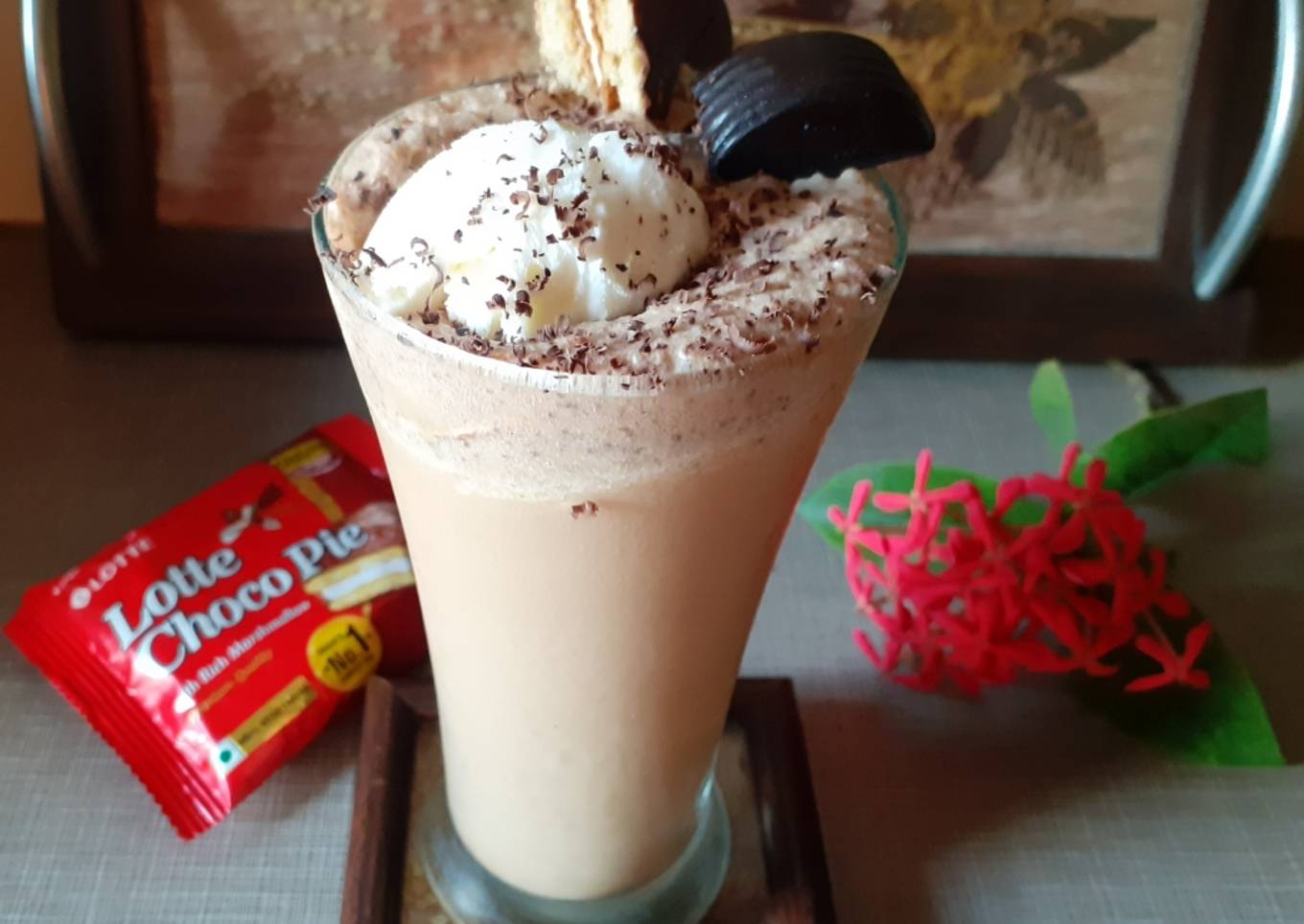 Chocopie Milkshake with Icecream
