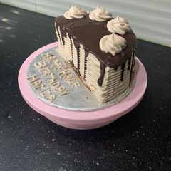 A picture of Chocolate half cake.