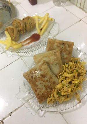 A picture of Chicken creps.