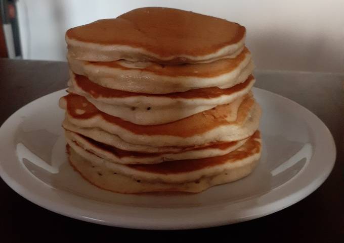 Hotcakes de banana sin huevo Receta de Pau- Cookpad