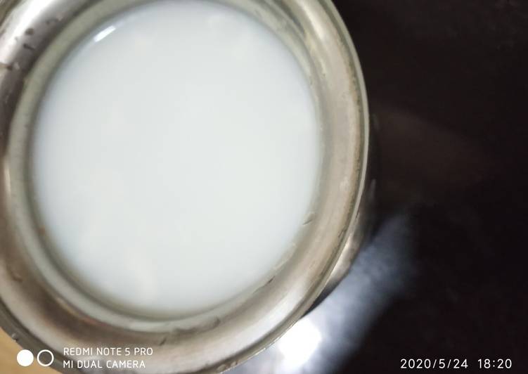 Tender coconut milk shake