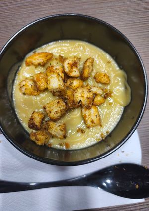 Una foto de Crema de Calabaza y Colinabo TMX