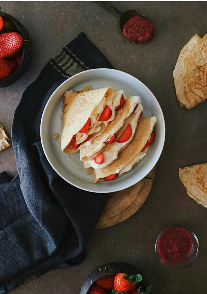Una foto de Crepes de avena