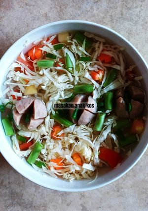 Foto resep Sayur Sup Bakso Sapi / Sayur Sop Bakso Sapi (Rp 6.000)