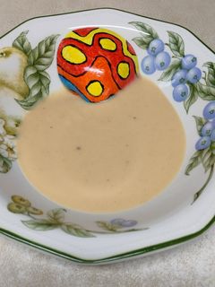 Una foto de Crema de coliflor y zanahoria en olla a presión