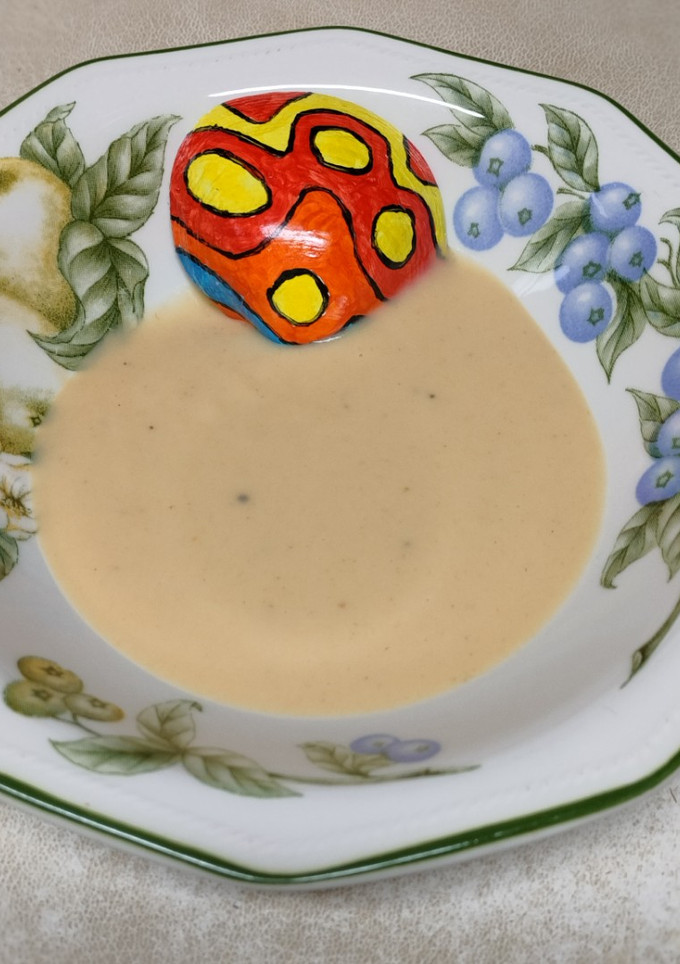 Una foto de Crema de coliflor y zanahoria en olla a presión