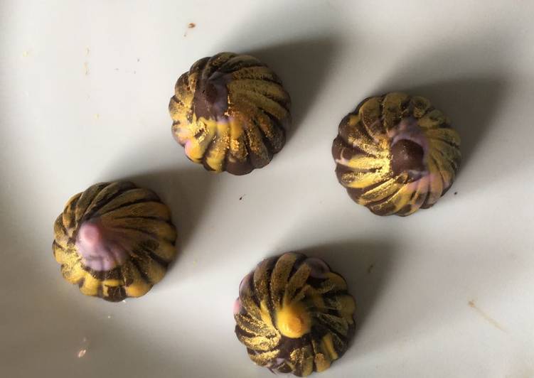 Steps to Make Love Chocolate dry fruit modak
