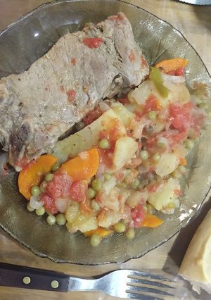 Una foto de Carne a la cacerola