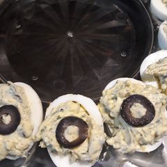 A picture of Mothers Day Deviled Eggs.