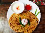 A picture of onion paratha