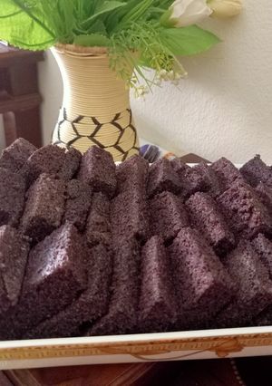 Foto resep Bolu ketan item kukus