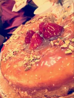 صورة لوصفة كيكة التفاح بالكراميل 🍎