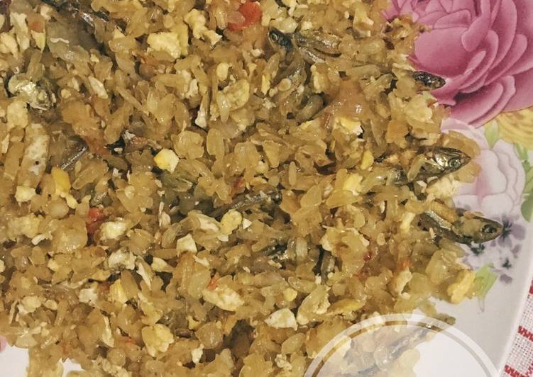 Nasi goreng teri shirataki #debm #keto