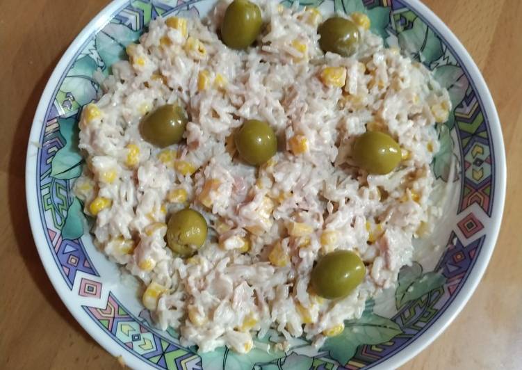 Ensalada de arroz rápida