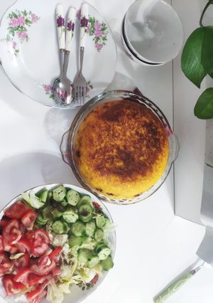 عکسی از دستور ته چین مرغ