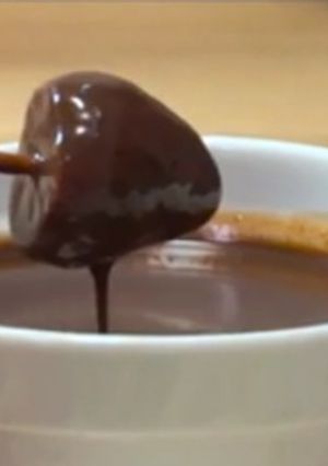 Una foto de Fondue de chocolate