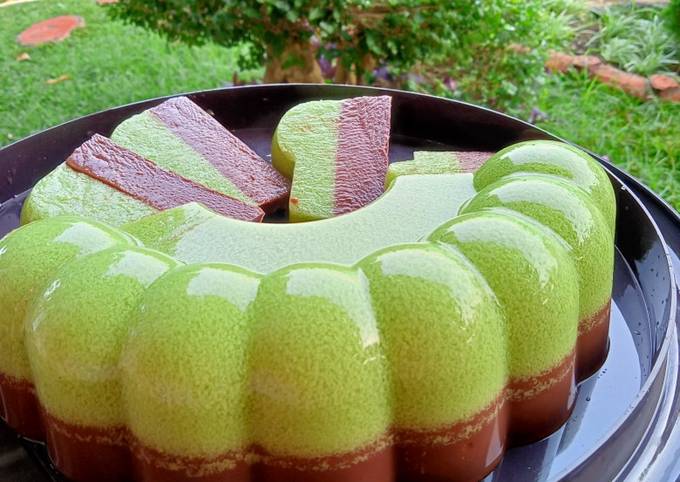 Cara bikin Puding Lumut Coklat Cara bikin Puding Lumut Coklat