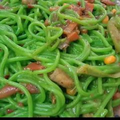 A picture of Hari bhari spaghetti 🍝.