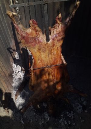 Una foto de Cordero a la asador (paso a paso)