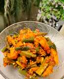 Gujrati Bhinda batata nu shak/allo bhindi ki sabzi