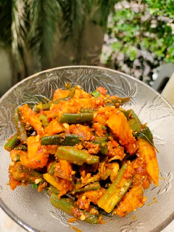 How To Make Gujrati Bhinda batata nu shak/allo bhindi ki sabzi which Delicious