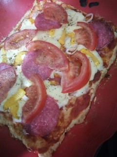 Una foto de Pizza baja en carbohidratos
