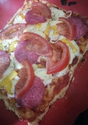 Una foto de Pizza baja en carbohidratos