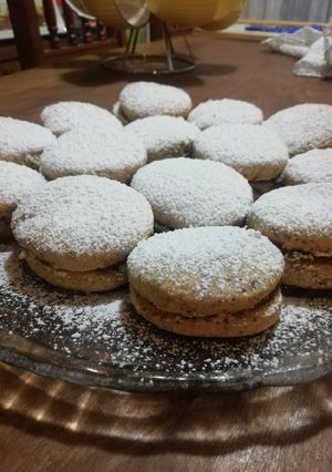 Una foto de Alfajores de almendra
