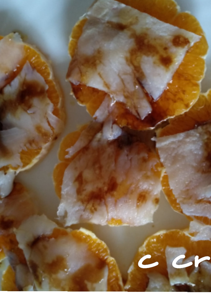Una foto de Entrante o aperitivo de naranja y bacalao ahumado