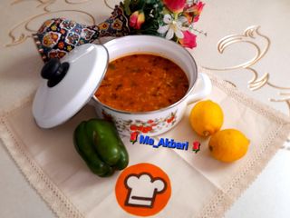 🌱سوپ برنج با سبزیجات