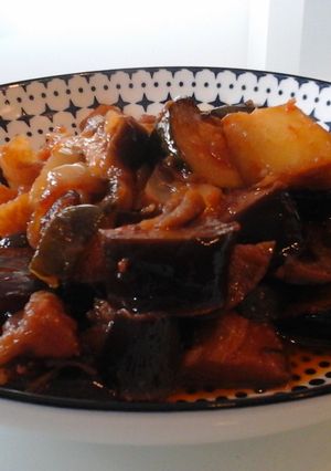 A picture of Colorful Vegetable Cassarole.