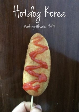 Foto resep Homemade Hotdog Sosis Korea (Roti Goreng Sosis) #seninsemangat