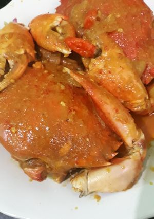 Foto resep Kepiting masak merah tanpa santan