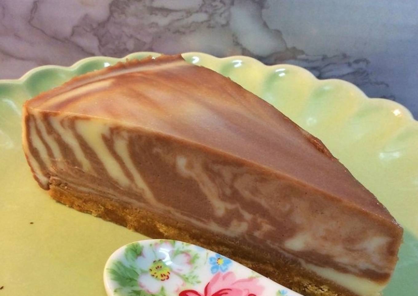 Tarta de queso y chocolate