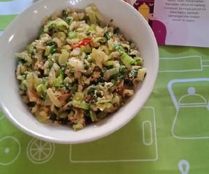 Praktis Membuat Orak arik Sawi Sendok Nikmat Lezat