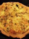 Quiche au panga fumé, brocoli et aneth