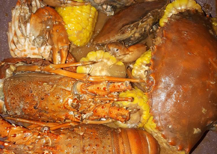 Bagaimana Menyiapkan Kepiting + Lobster asam manis Anti Gagal