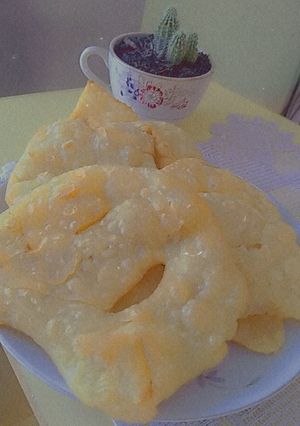 Una foto de Tortas fritas con aceite