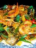 Seafood Saus Padang Komplit (Seafood Asam Pedas Manis aka Seafood Tumpah)